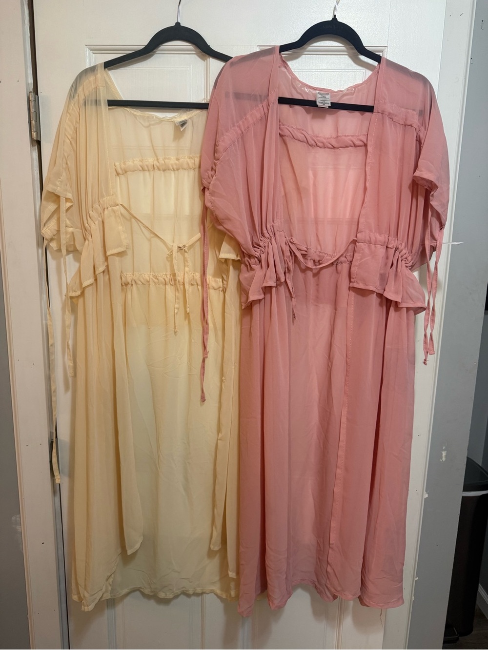 Time and Tru Pink and Cream Swim Coverup Set